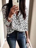 Stunncal Leopard Print Long Sleeve Shirt