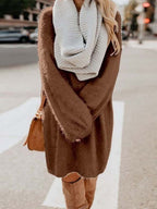 Stunncal Plush Sweater Dress(8 colors)