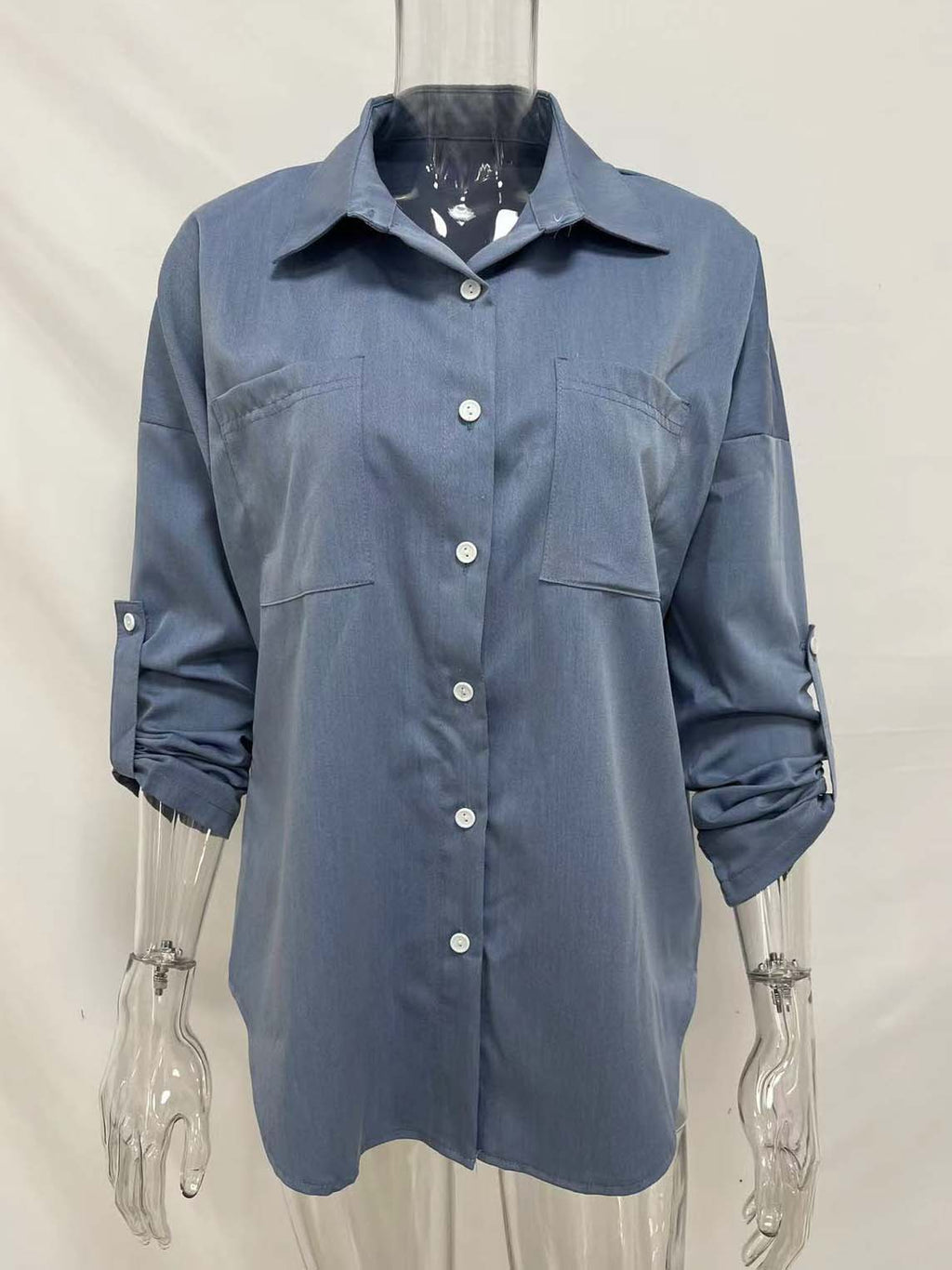 Stunncal Loose Long-Sleeved Casual Blouse (8 colors)