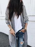 Stunncal Knitted Sweater Cardigan （3 colors）