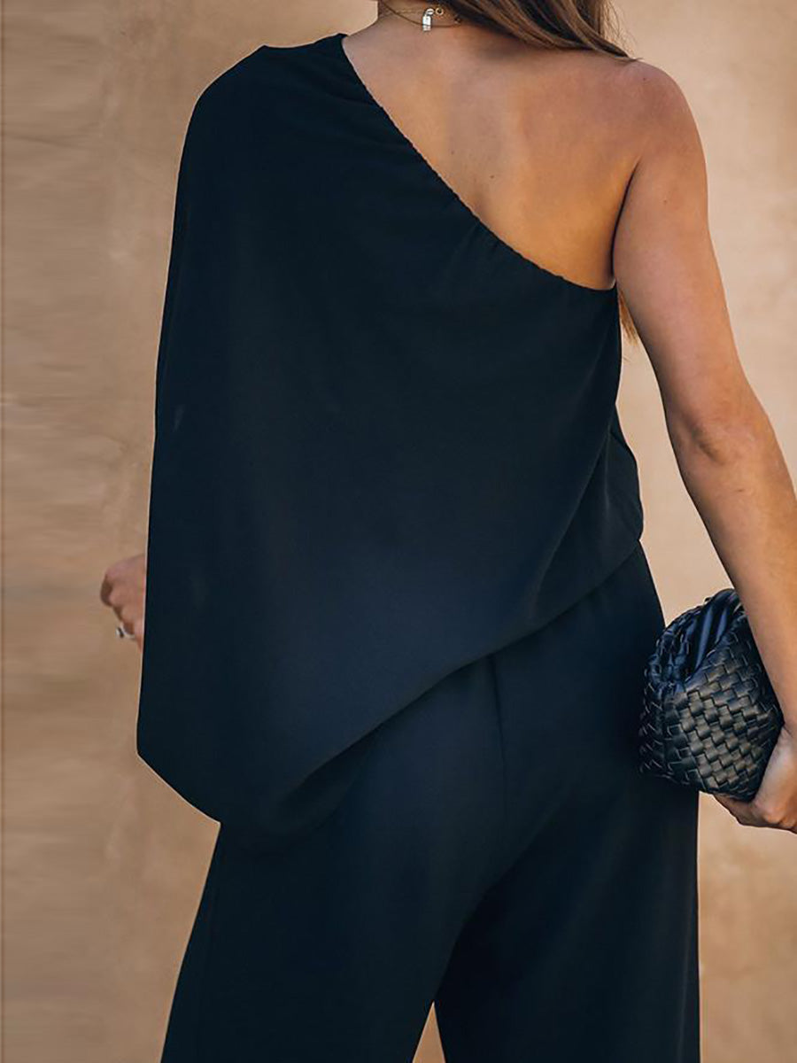 Stunncal Sexy Strapless Loose Jumpsuit