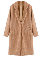 Stunncal Long-Sleeved Lapel Plush Jacket(7 colors)