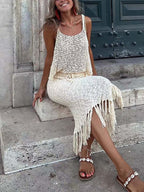 Stunncal Sling Dress Two-piece Set