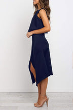 Stunncal Fashion O-Neck Open Two-Piece Dress