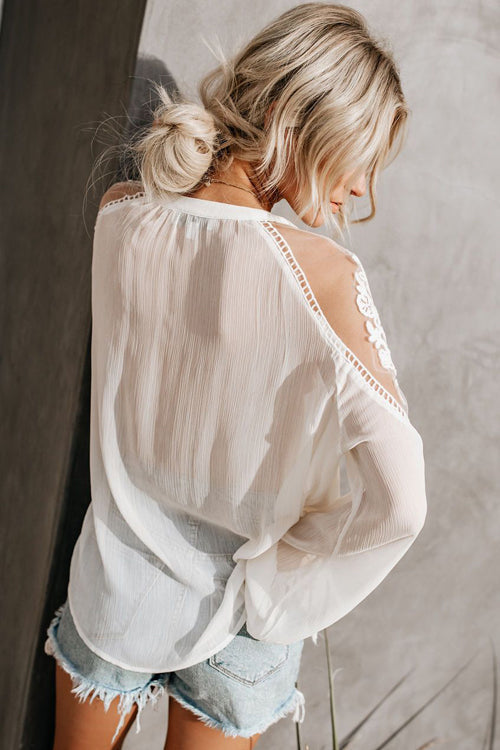 Stunncal Sweet Love Floral Embroidery Shirt - 3 Colors