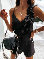 Stunncal Sexy Ruffle Sling