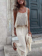 Stunncal Sling Dress Two-piece Set