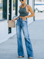 Stunncal Allan High Rise Distressed 90’s Flare Jeans