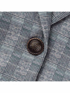 Stunncal Fashion Street Plaid Patchwork Buckle Turn-back Collar Outerwear(3 Colors)