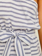Stunncal Sexy Off-Shoulder Striped Dress