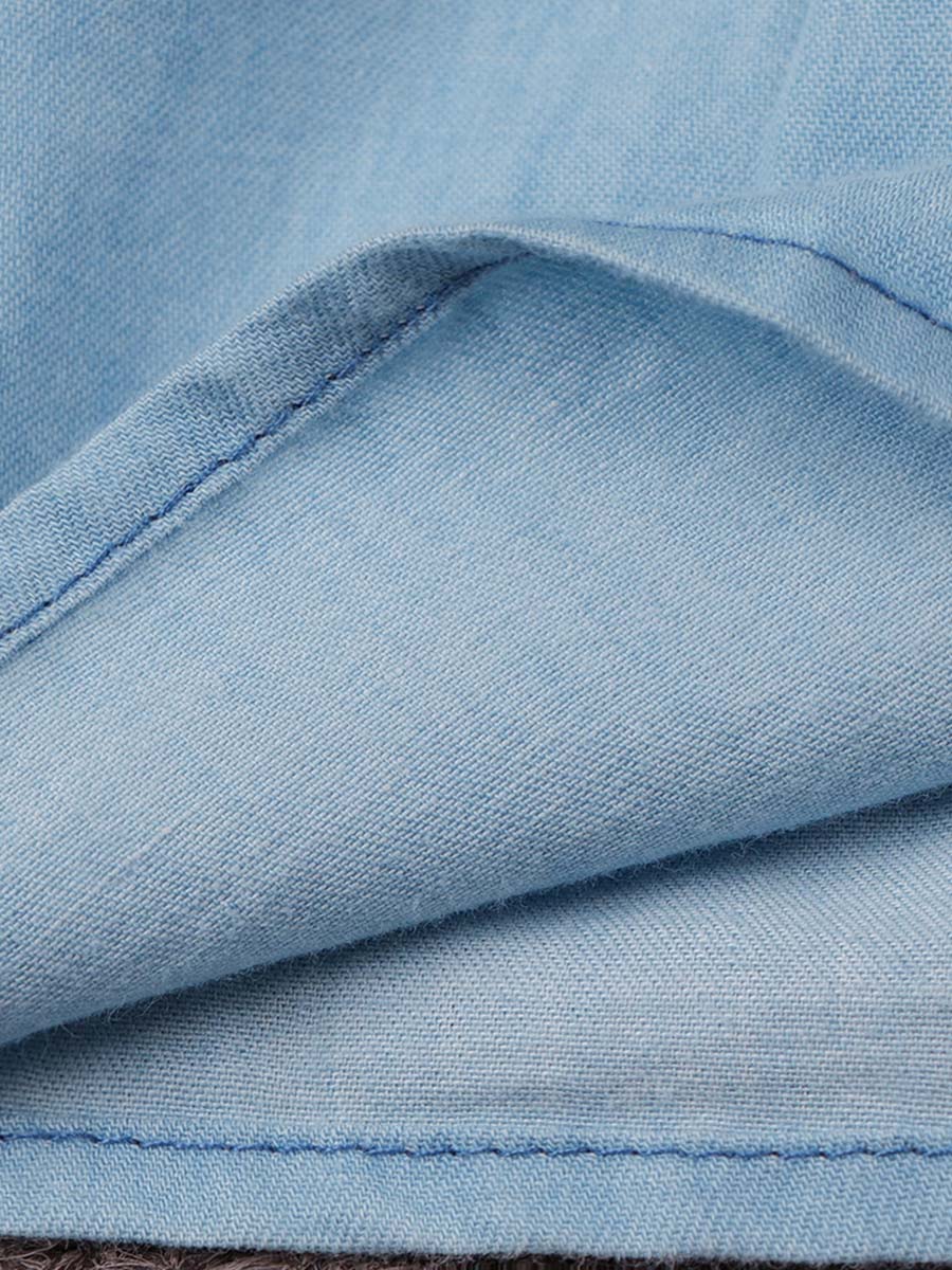 Stunncal Ruffled Denim Dress