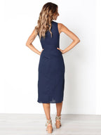 Stunncal Button Vintage Dress