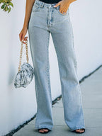 Stunncal  Slit Ankle Flare Denim