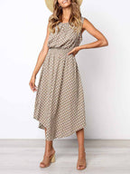 Stunncal Sleeveless Dot Dress