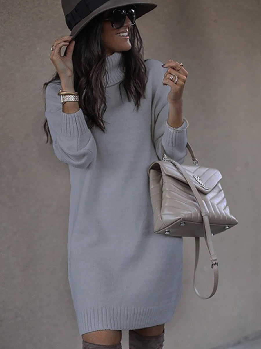 Stunncal Casual Solid Color Turtleneck Sweaters(6 Colors)