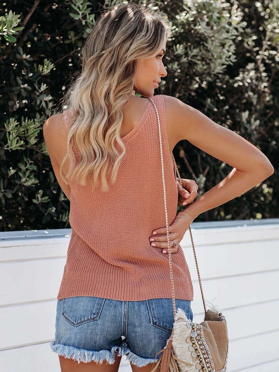Stunncal Casual V Neck Knit Vest(6 colors)