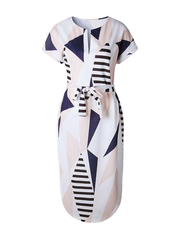 Stunncal Trendy Printed Asymmetrical Dress