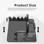 Silicone Utensil Rest and Pot lid holder with Drip Pad