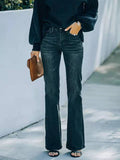 Stunncal Fashion Slim High Waist Stretch Flare Jeans