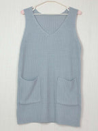 Stunncal V Neck Sleeveless Knit Vest