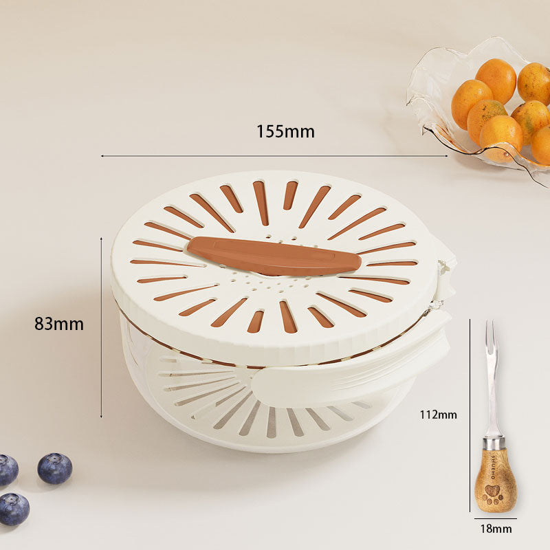 2-in-1 Draining and Preservation Basket: Simplify Washing & Storing