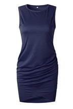 Stunncal Asymmetry Ruched Sheath Mini Dress（7 colors）