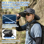 🎁Best father‘s Day Gifts❤2025 New Ultralight Solar Fan Sun Hat – Lighter Than a Baseball!⚾(Only 11oz)：Japanese Design