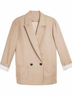 Stunncal Solid Color Slim-Fit Blazer