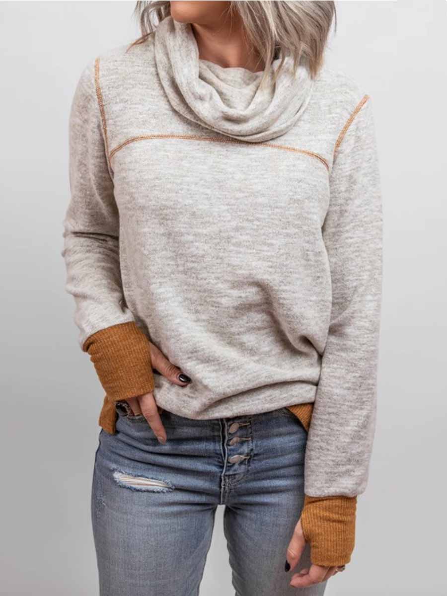 Stunncal Piled Collar Sweatshirt