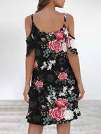 Stunncal Elegant Print Flounce O Neck Dresses(11 Colors)