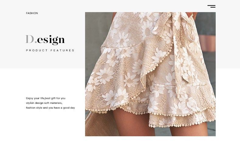Stunncal V-Neck Belt Floral Dress