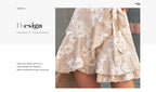 Stunncal V-Neck Belt Floral Dress