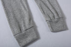 Stunncal Solid Color Casual Lace-Up Slouchy Suit(7 color)