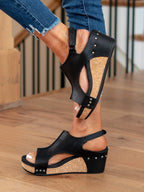 Stunncal Mid Heel Wedge Sandals