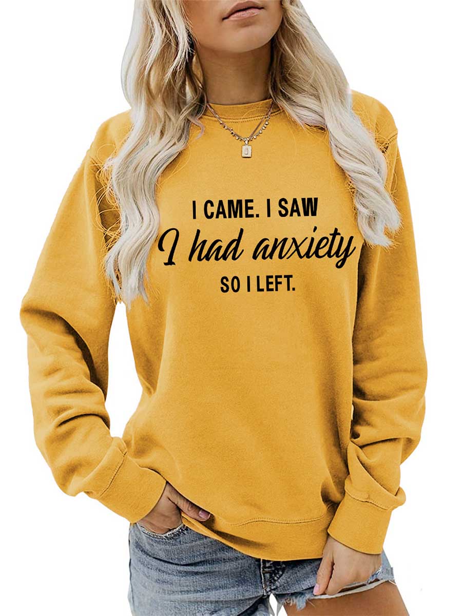 Stunncal Alphabet Women's Autumn and Winter Long Sleeve Sweatshirt