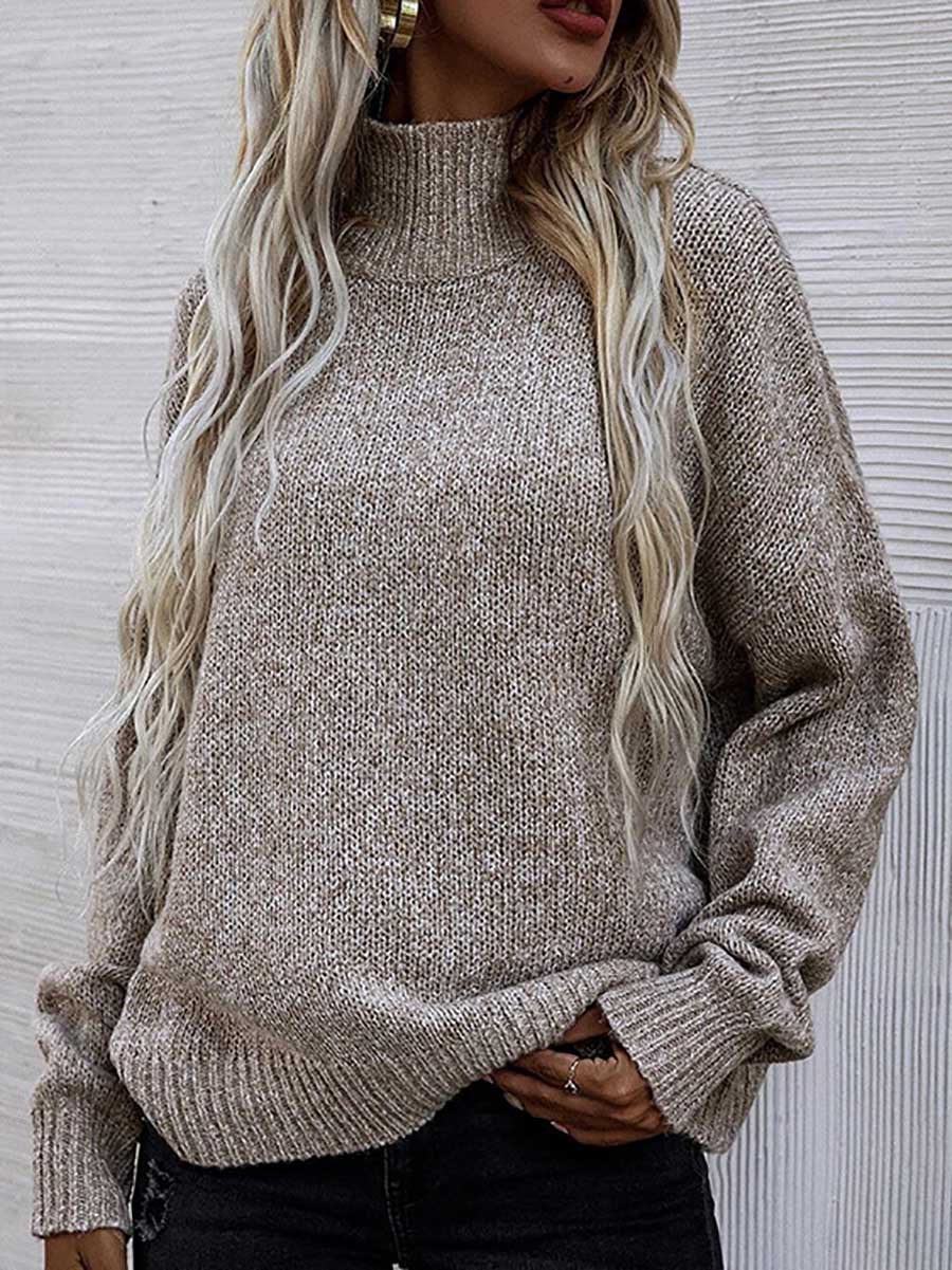 Stunncal Loose Round Neck Pullover Twist Sweater