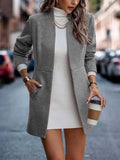 Stunncal Cotton Half Open Neck Tweed Coat