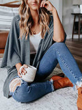 Stunncal Loose Cardigan Sweater Knit Top