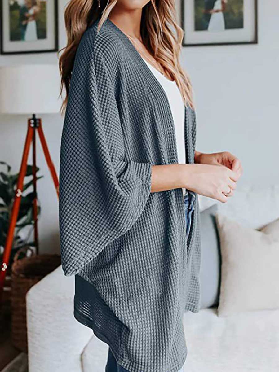 Stunncal Loose Cardigan Sweater Knit Top