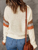 Stunncal Pullover Sweater Round Neck Long Sleeve Sweater