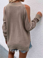 Stunncal Off-shoulder Knit Sweater