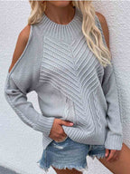 Stunncal Off-shoulder Knit Sweater