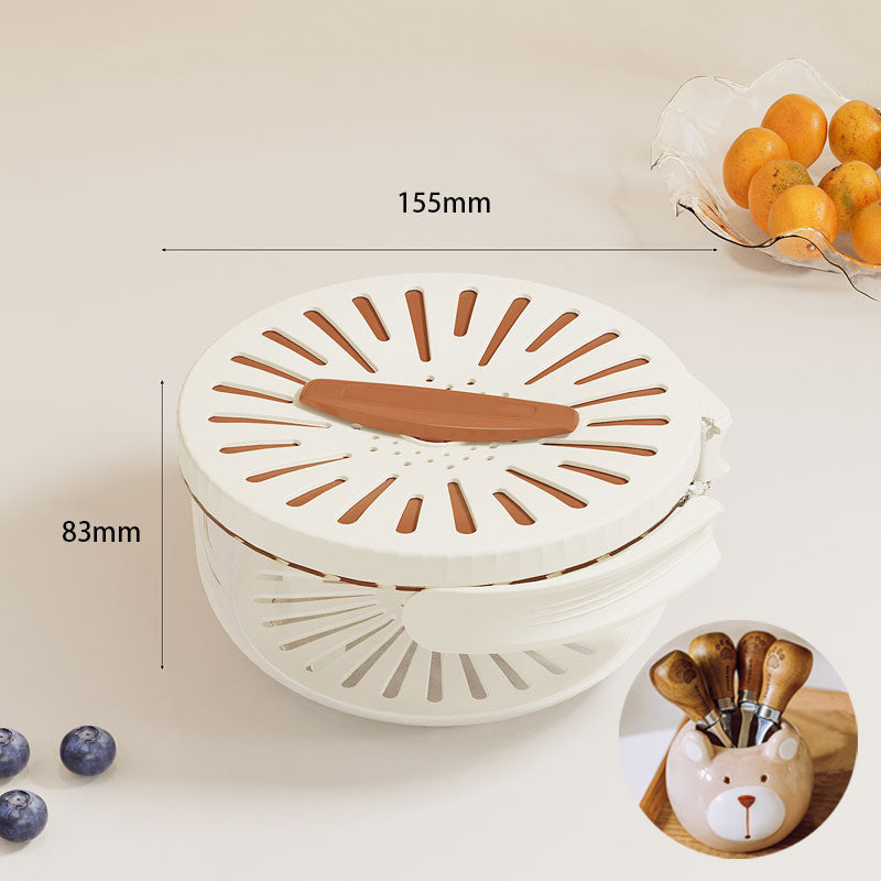 2-in-1 Draining and Preservation Basket: Simplify Washing & Storing